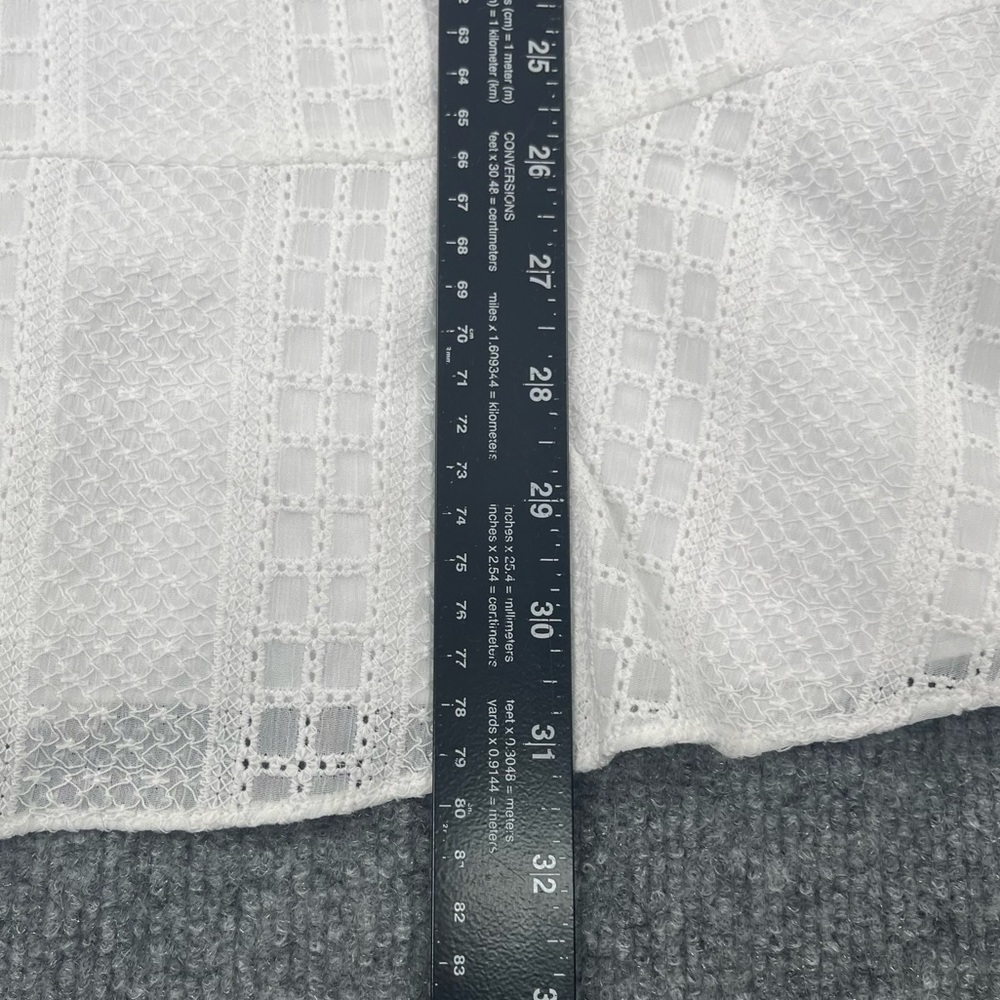 bebe White Eyelet Ruffle Midi Dress - Picture 5 of 11